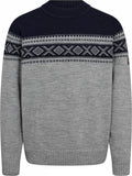 Dovre Knitted O-Neck Grå