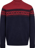 Dovre Knitted O-Neck Navy