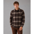 Richard Checked Overshirt Dark Brown/Brindle Beige
