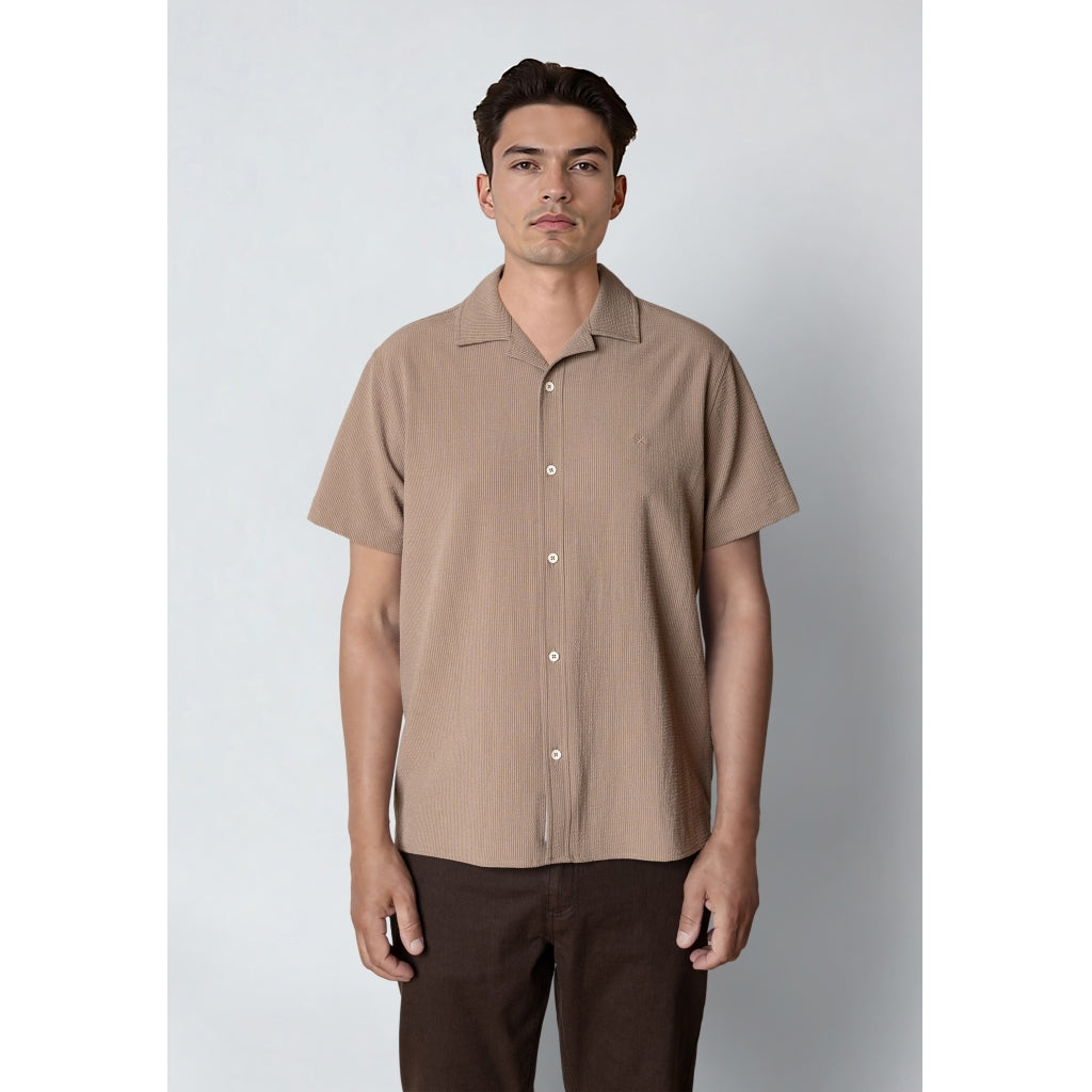 Bowling Erico Striped S/S Shirt Shitake