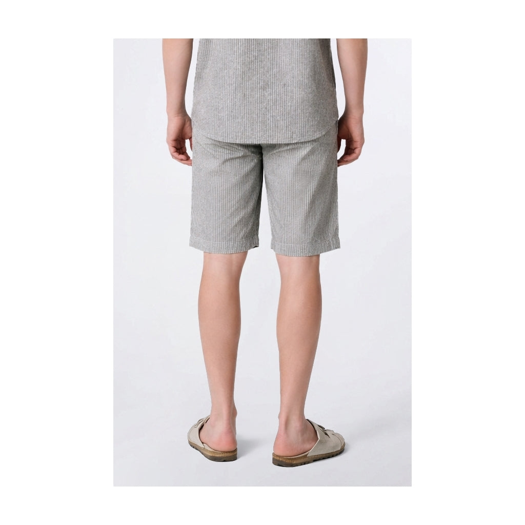 Barcelona Luca Striped Shorts Army/White