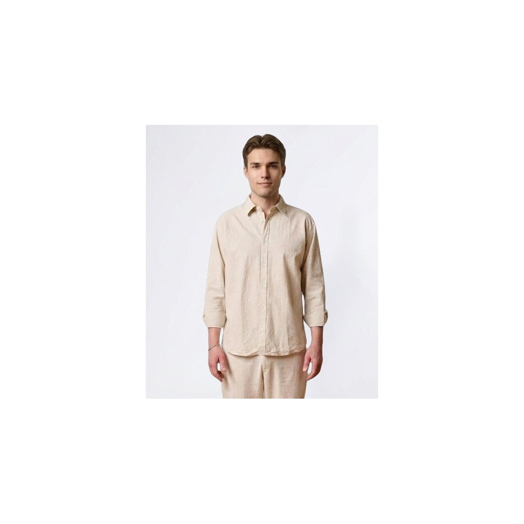 Luca Shirt Longesleeve Light Beige