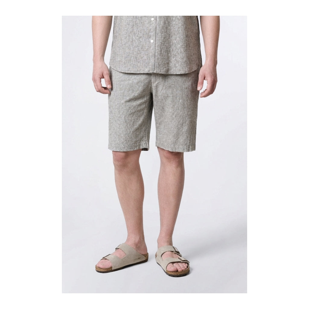 Barcelona Luca Striped Shorts Army/White