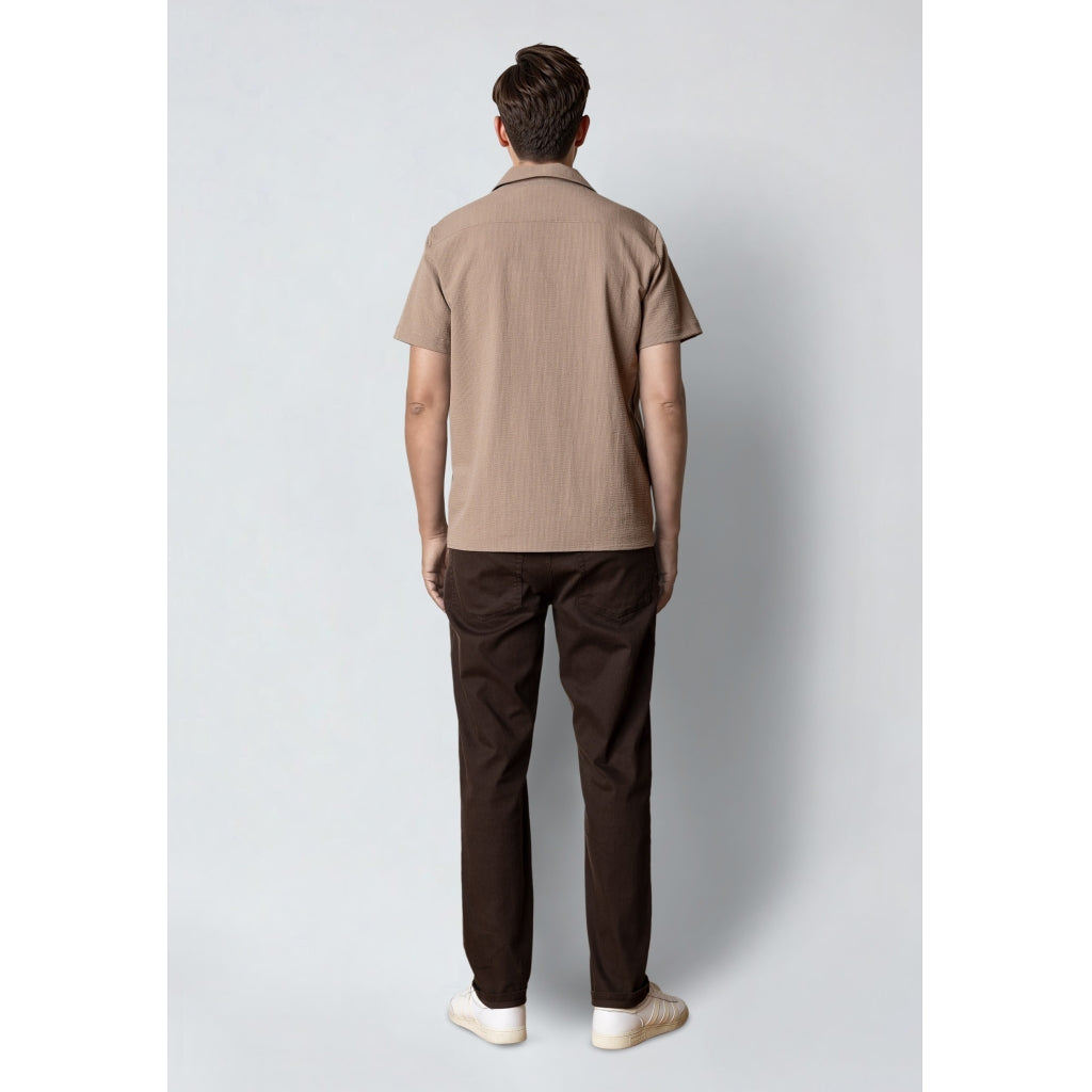 Bowling Erico Striped S/S Shirt Shitake