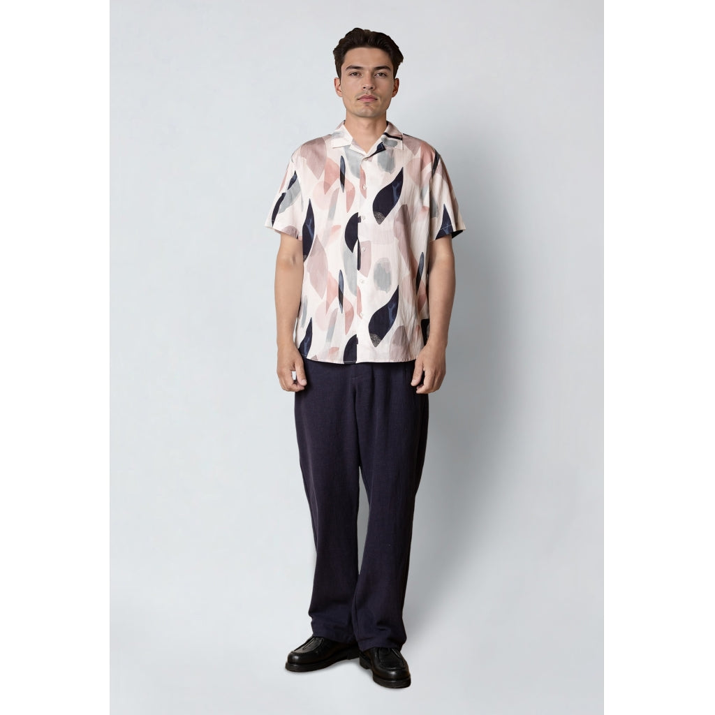 Bowling Ebbe Printed S/S Shirt Violet ice