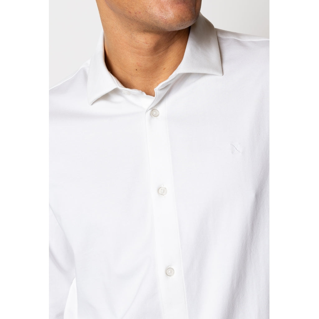 Clean Formal Stretch Shirt White