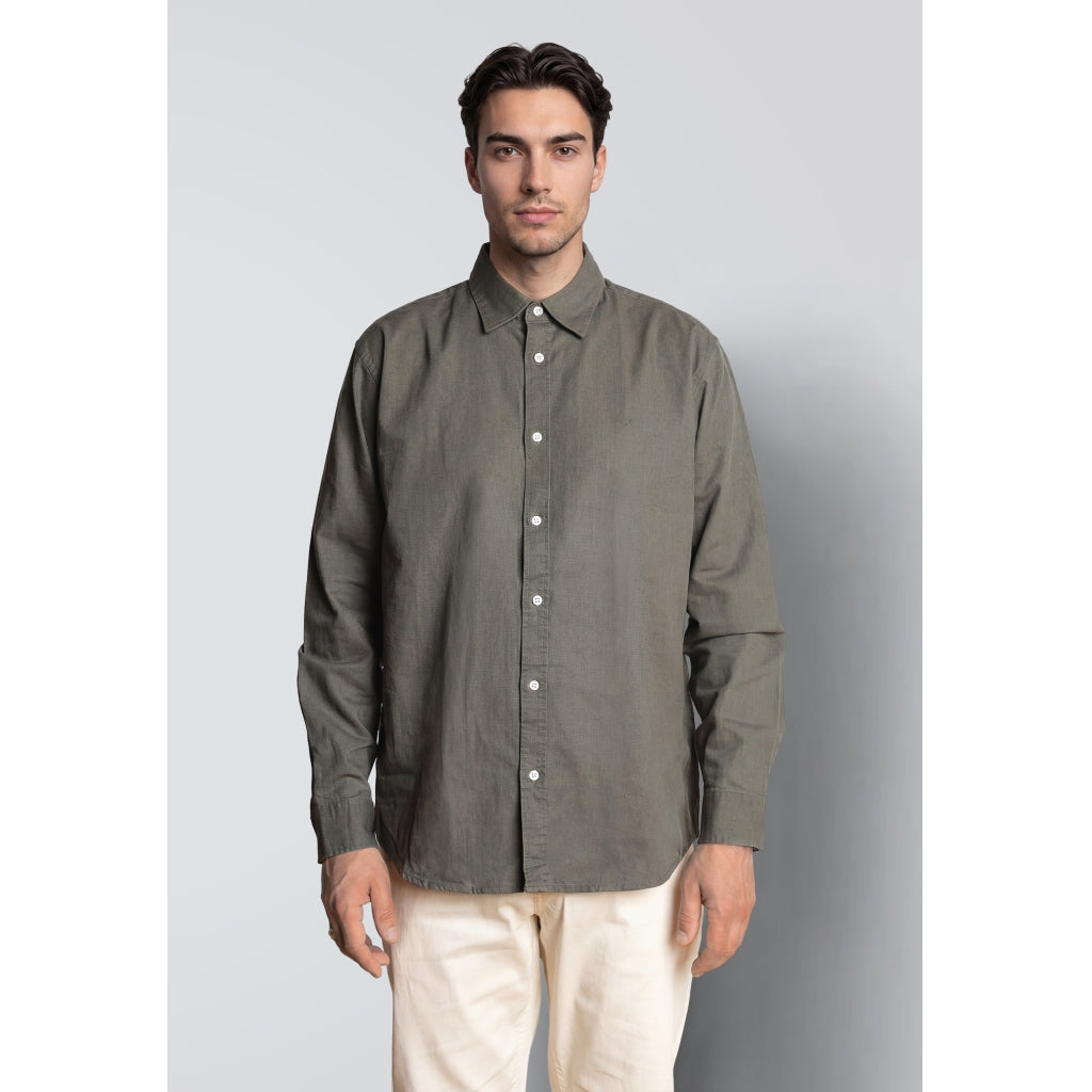 Luca Shirt Longesleeve Army