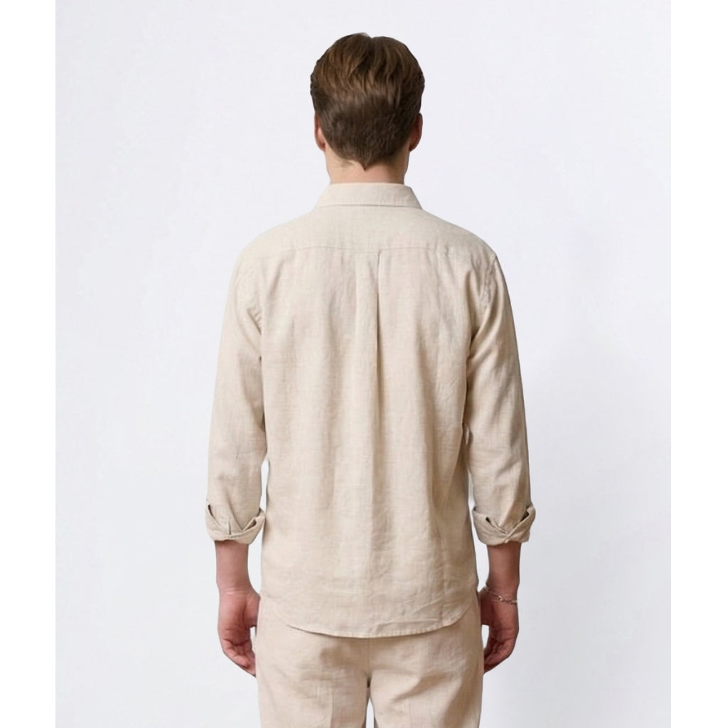 Luca Shirt Longesleeve Light Beige