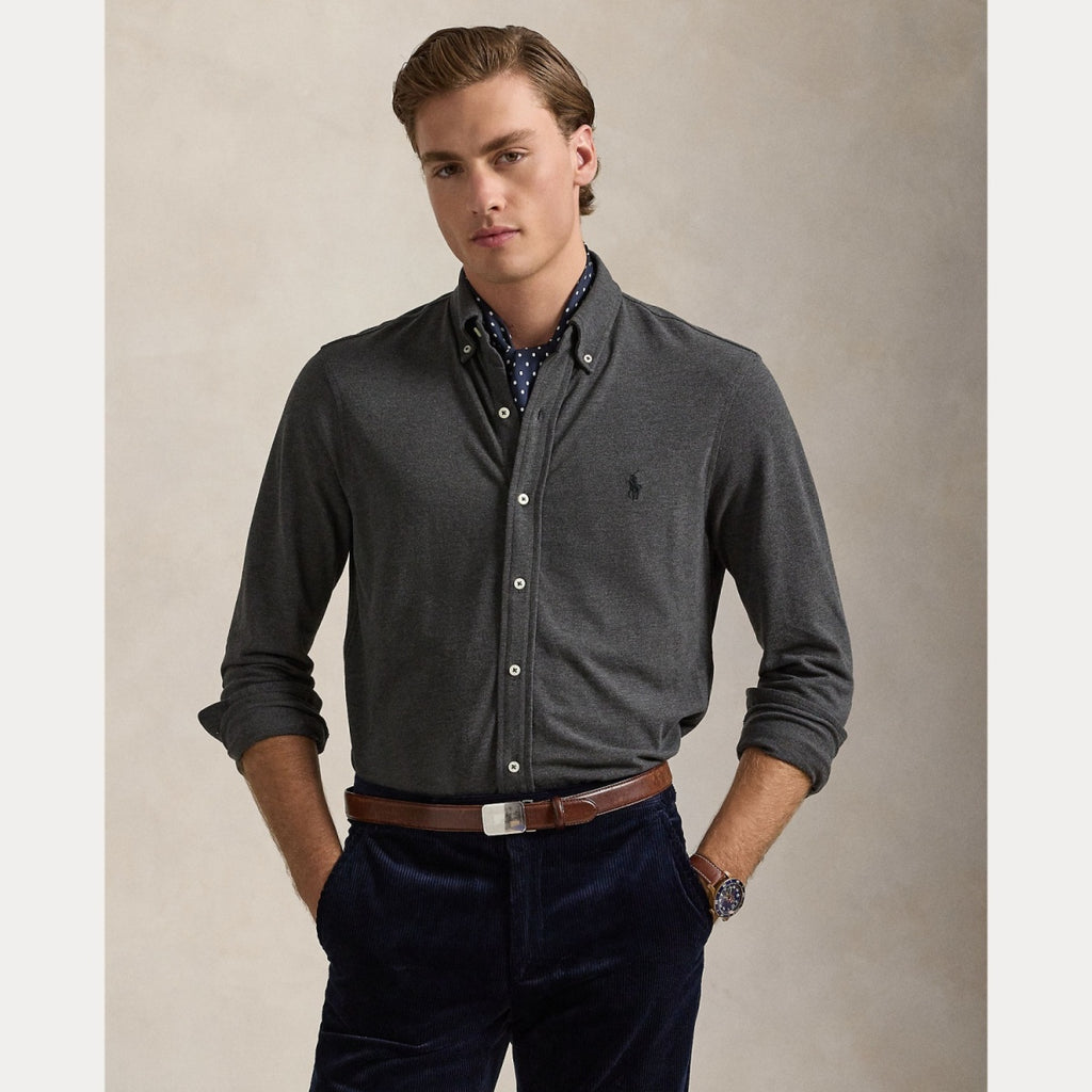 Polo Ralph Lauren Featherweight Mesh Shirt – Grå