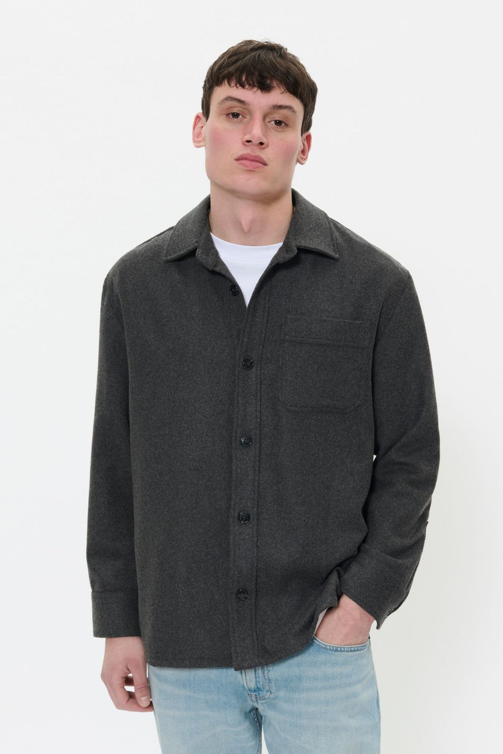 MAcracow Overshirt Dark Grey Melange