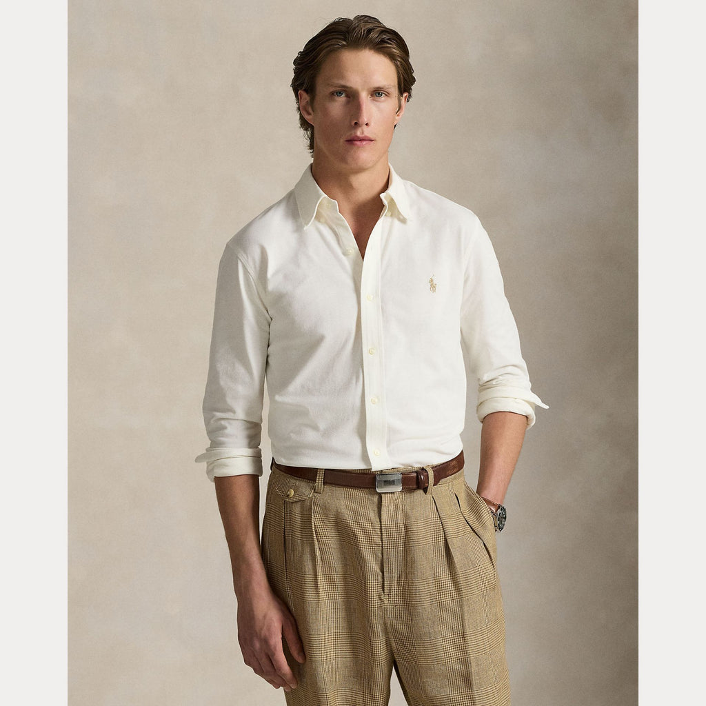 Polo Ralph Lauren Featherweight Mesh Shirt – Cream