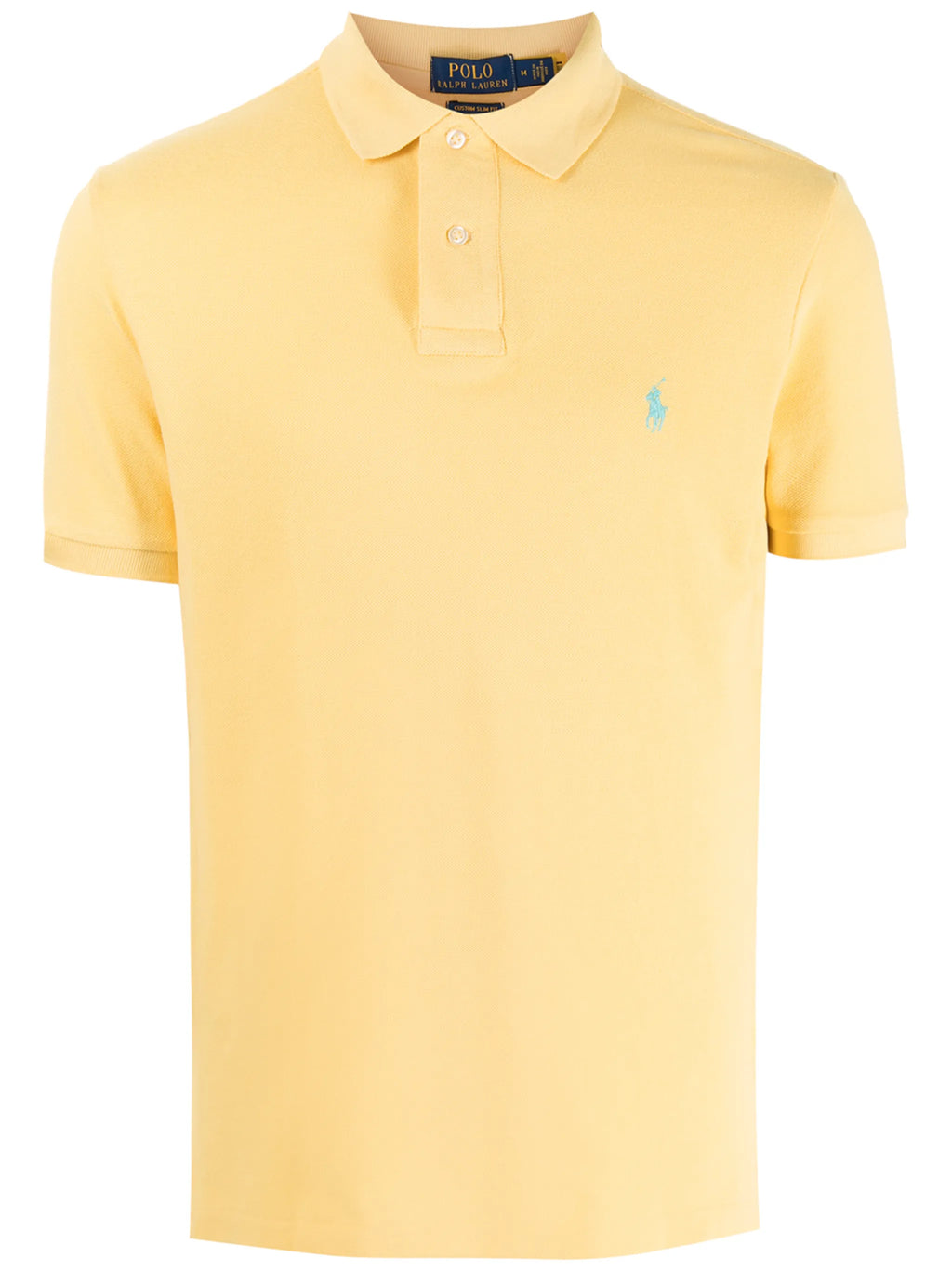 Custom Slim Fit Corn Yellow Mesh Polo Shirt