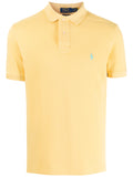 Custom Slim Fit Corn Yellow Mesh Polo Shirt