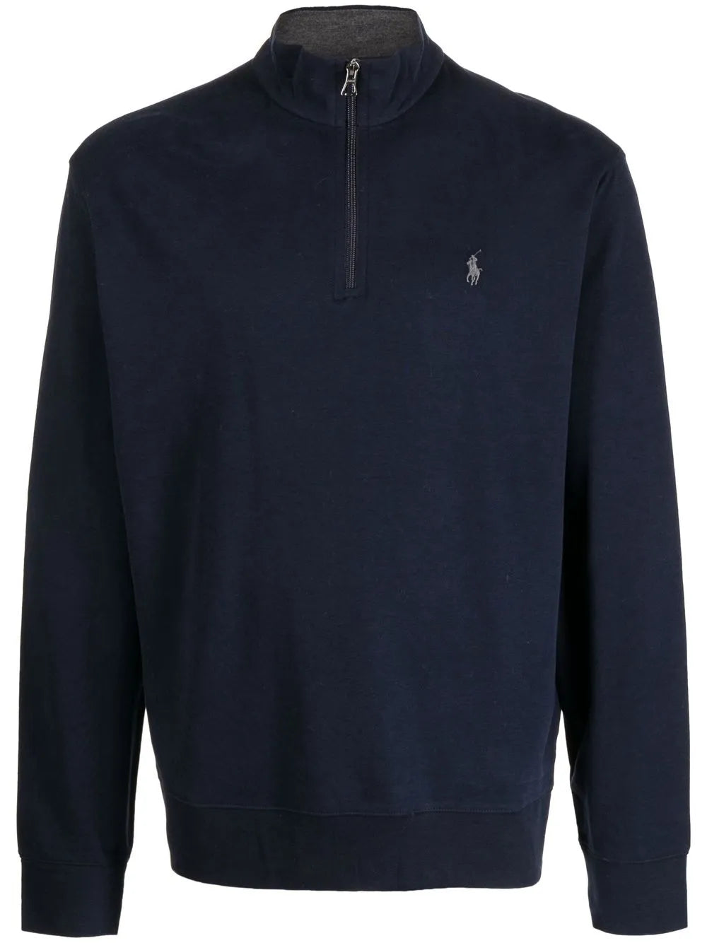 Jersey Quarter-Zip Pullover Navy