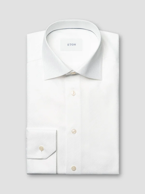 Solid King Twill Shirt Slim Fit White