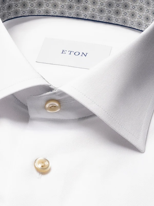 Medallion Effect Signature Twill Shirt Slim Fit