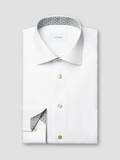 Medallion Effect Signature Twill Shirt Slim Fit