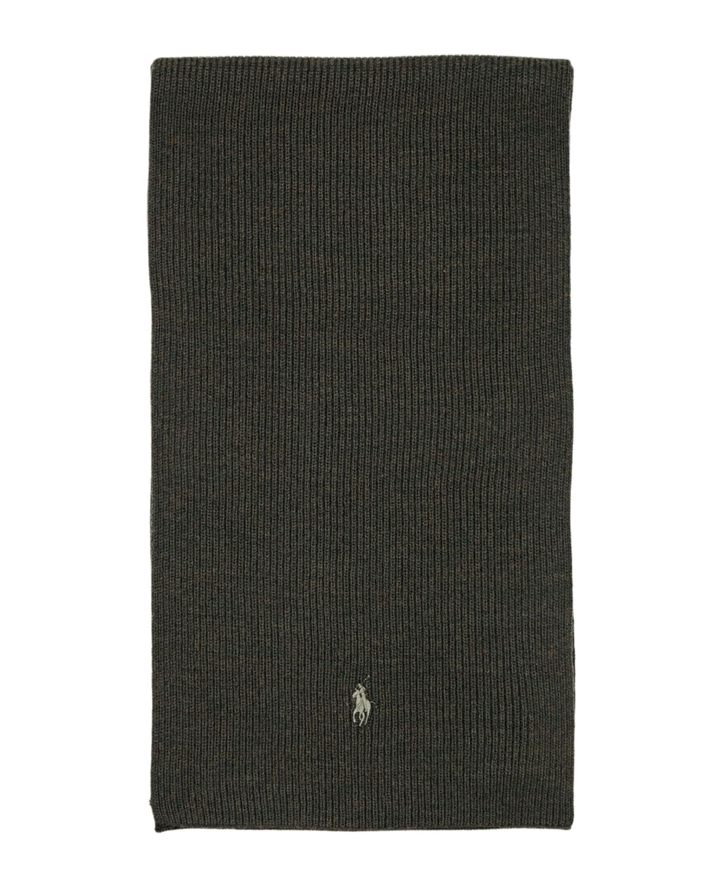 Wool Scarf With Pony Logo Green