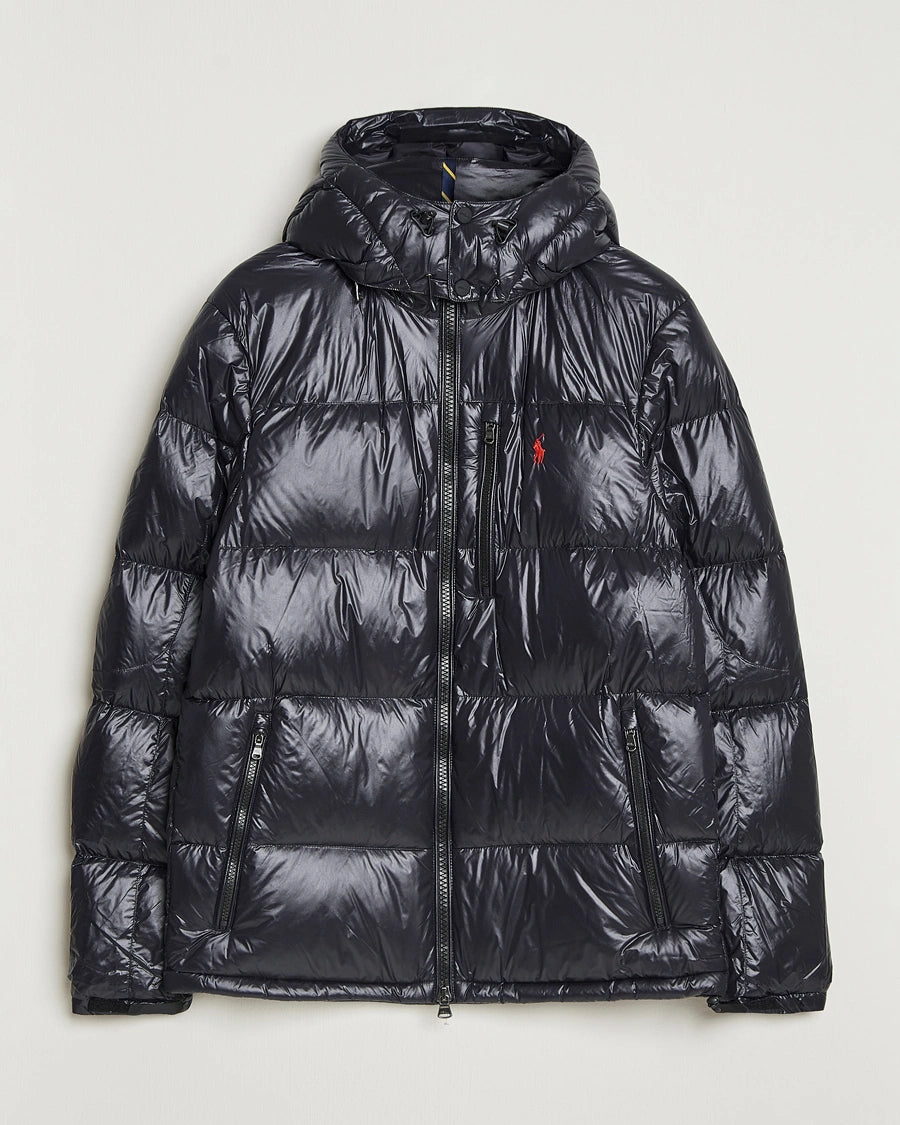 Gorham Glossy Down Jacket Polo Black