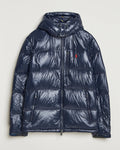 Gorham Glossy Down Jacket Polo Navy