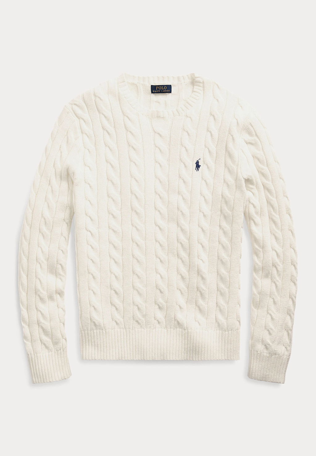 Polo Ralph Lauren Cable-Knit Cotton Sweater - Beige