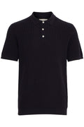 CFKarl Structured Knit Polo Dark Navy