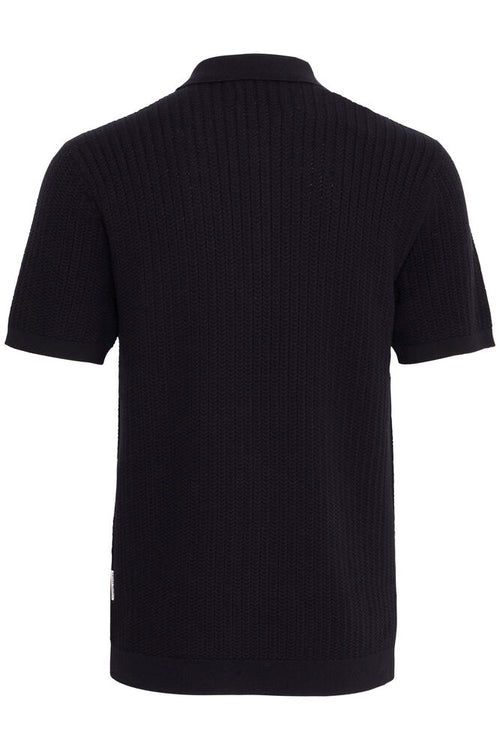 CFKarl Structured Knit Polo Dark Navy