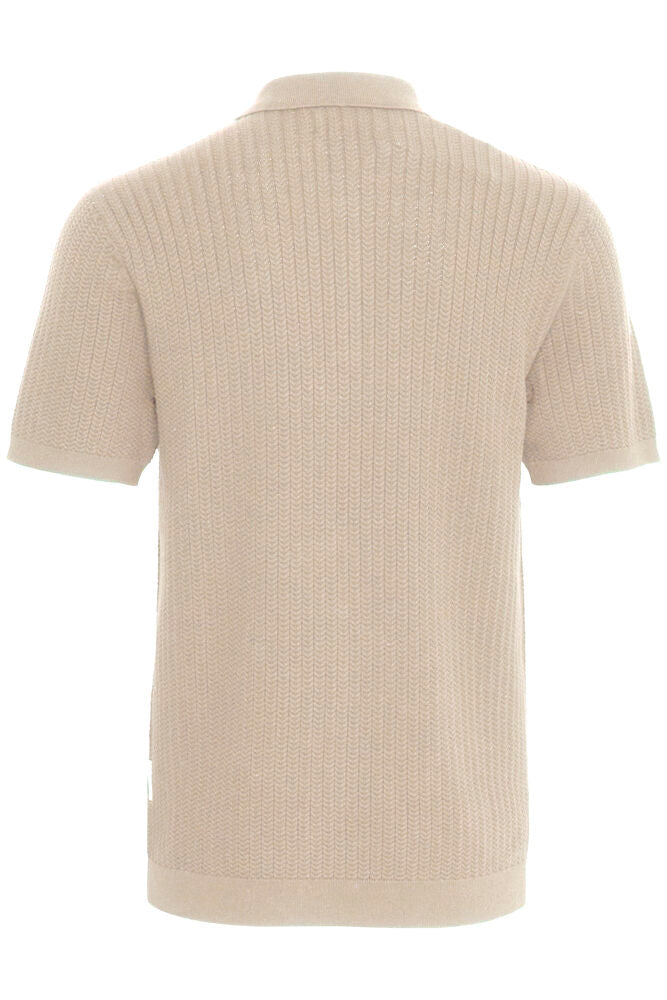 CFKarl Structured Knit Polo Plaza Taupe
