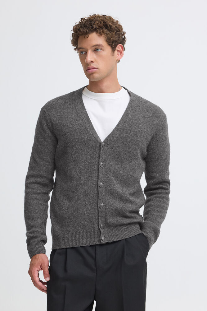 CFKarl Lambswool Cardigan Pewter Mix