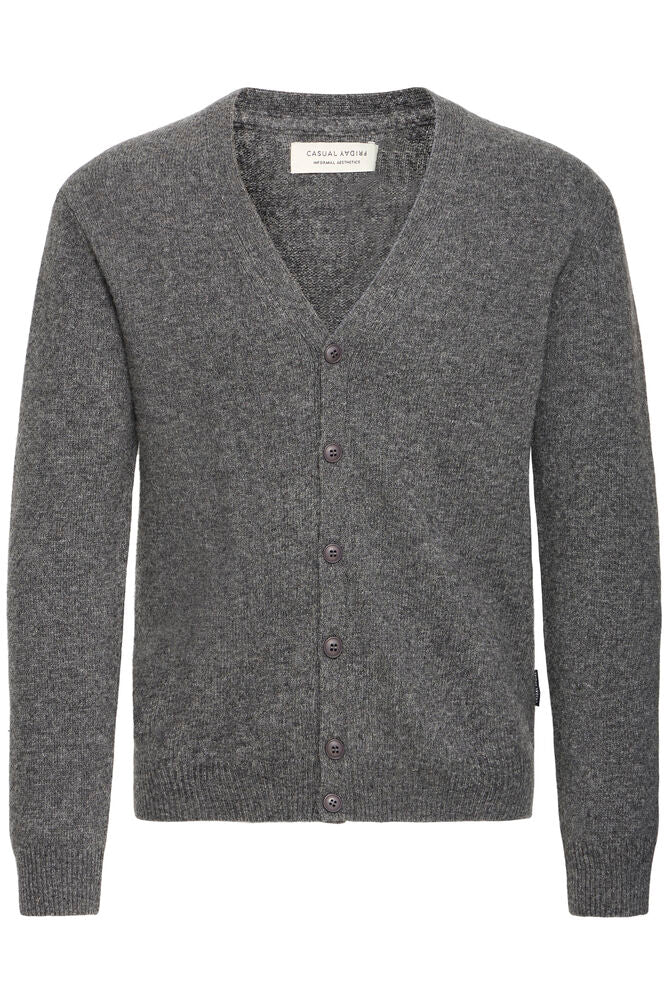CFKarl Lambswool Cardigan Pewter Mix
