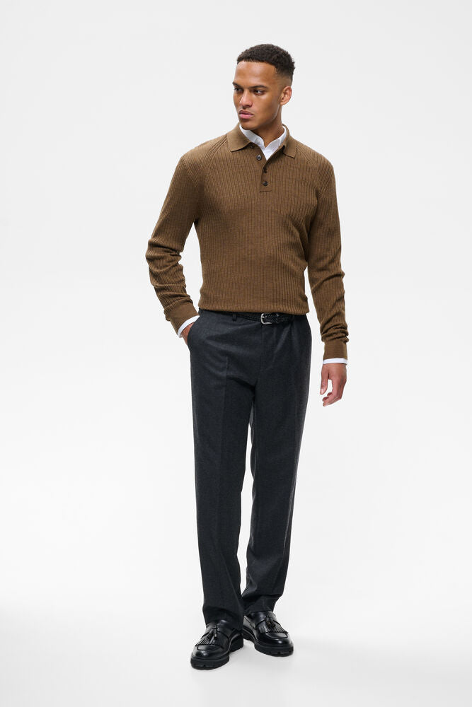 MAwesley Pant Dark Grey Melange