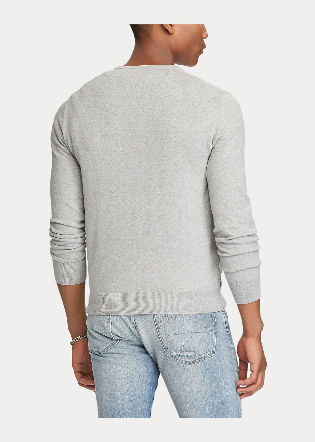 Polo Ralph Lauren Slim Fit Cotton Sweater - Rund Hals Grey