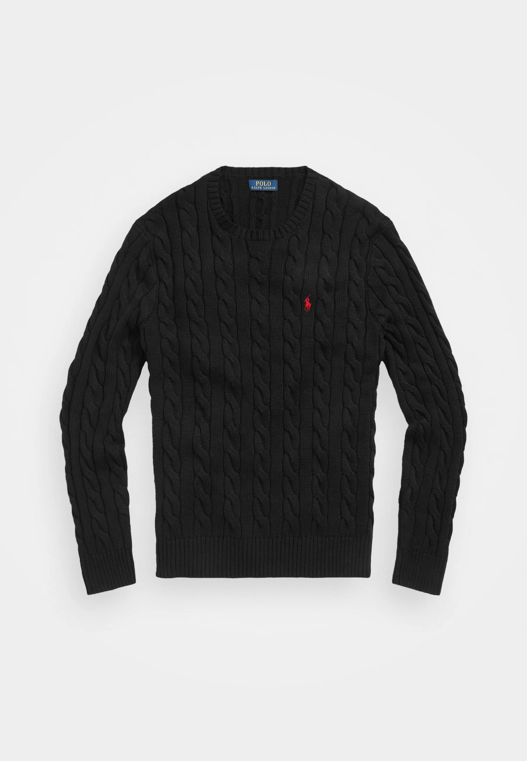 Polo Ralph Lauren Cable-Knit Cotton Sweater - Black