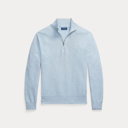Polo Ralph Lauren Quarter Zip Blue Hyacinth Heather