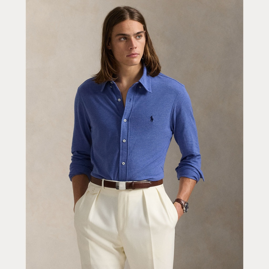 Polo Ralph Lauren Featherweight Mesh Shirt – Kongeblå