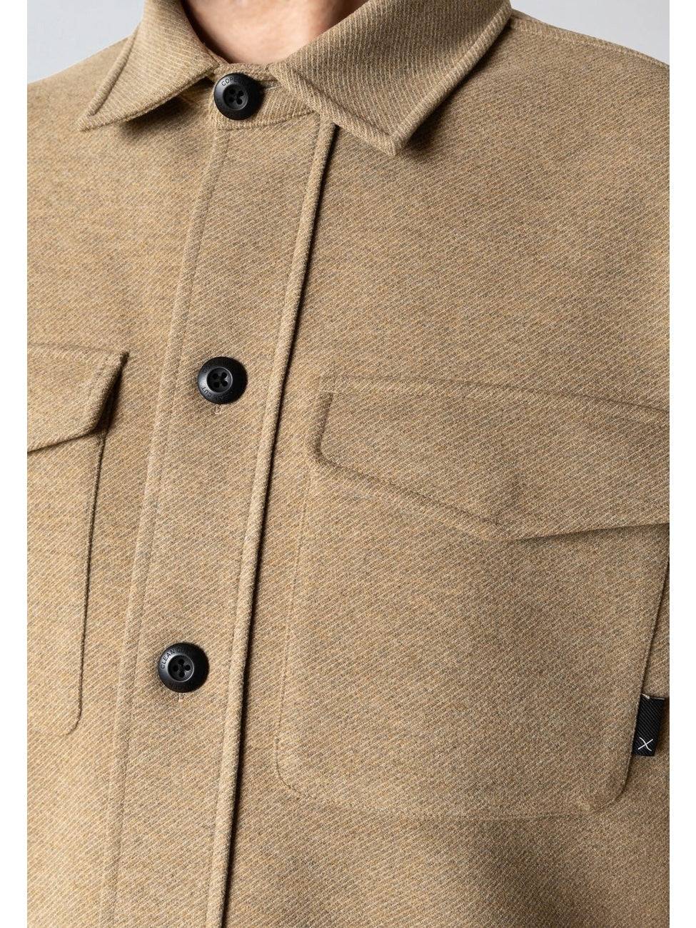 Ayden Overshirt Brindle Beige Melange