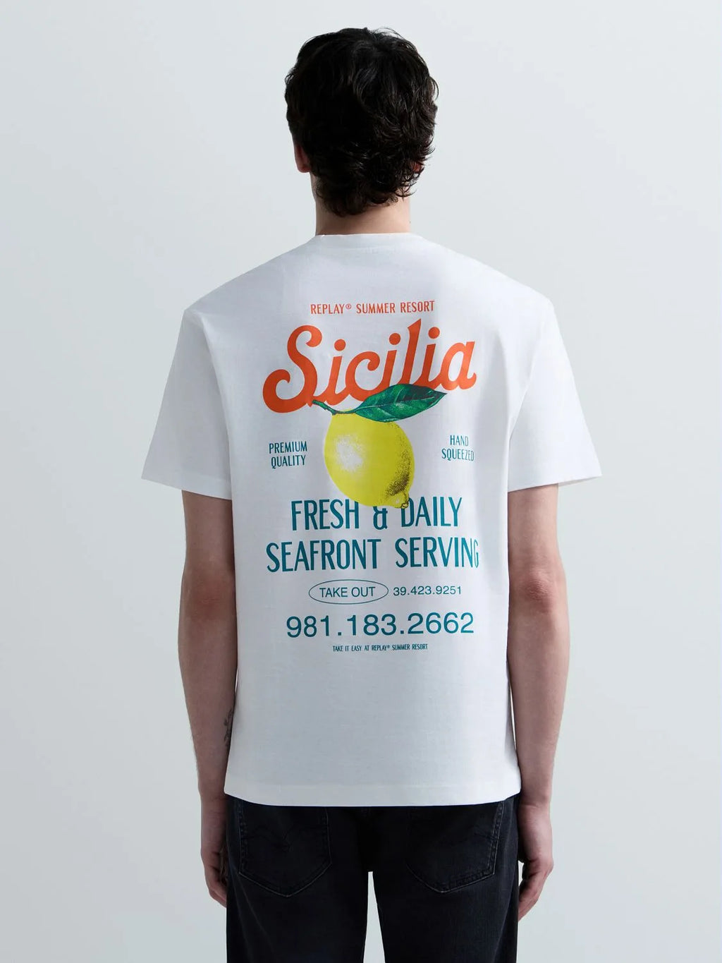 Relaxed-Fit T-Shirt With Sicily Prit