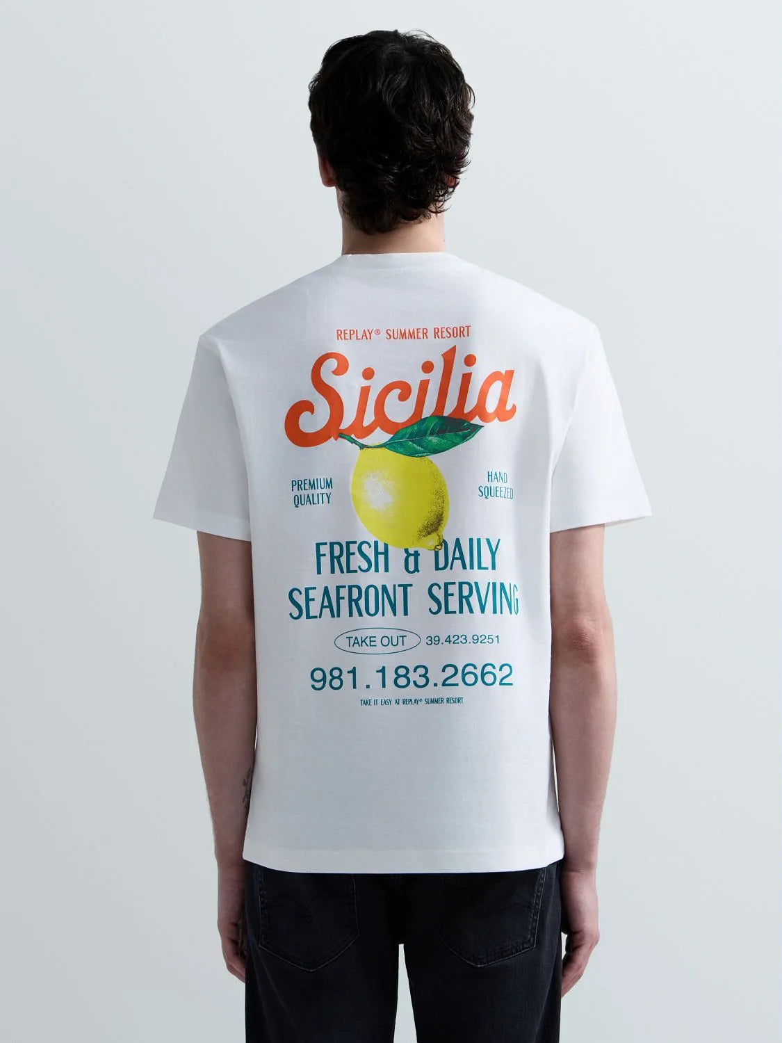 Relaxed-Fit T-Shirt With Sicily Prit