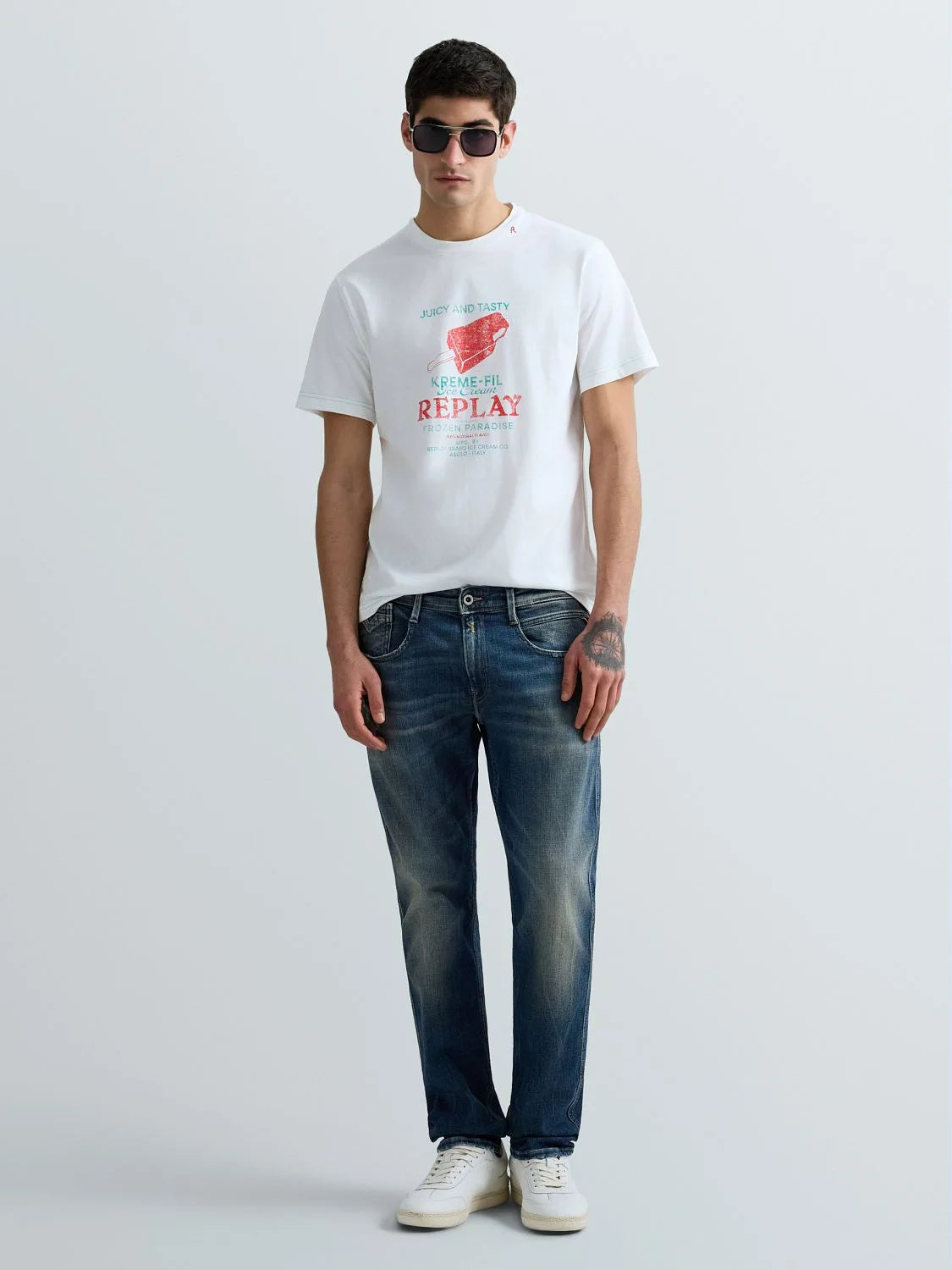 Regular-Fit T-Shirt With Ice-Cream Print