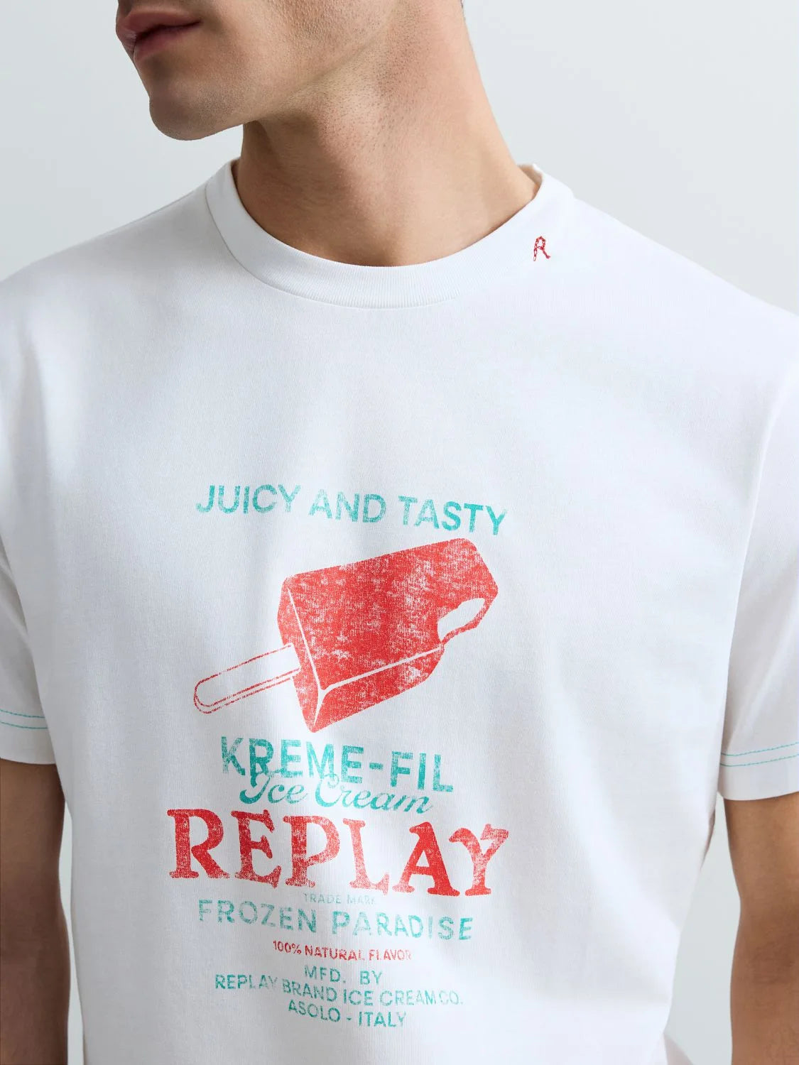 Regular-Fit T-Shirt With Ice-Cream Print