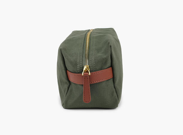 Luca Canvas Toalettmappe Olivengrønn