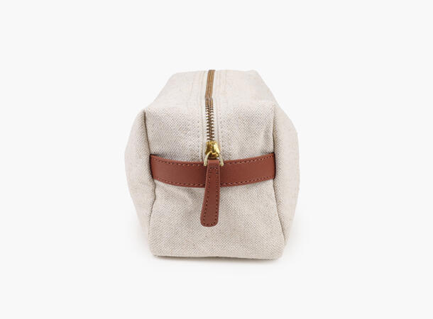 Luca Canvas Toalettmappe Off White