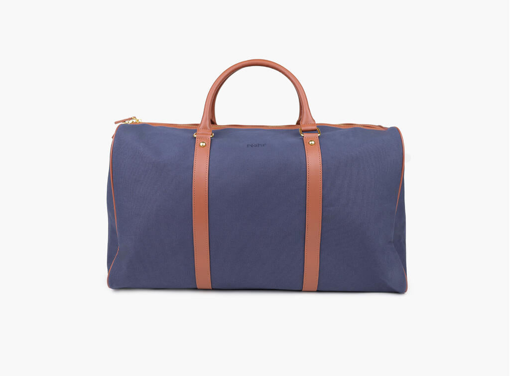 Luca Canvas Weekend Bag Marine Blå