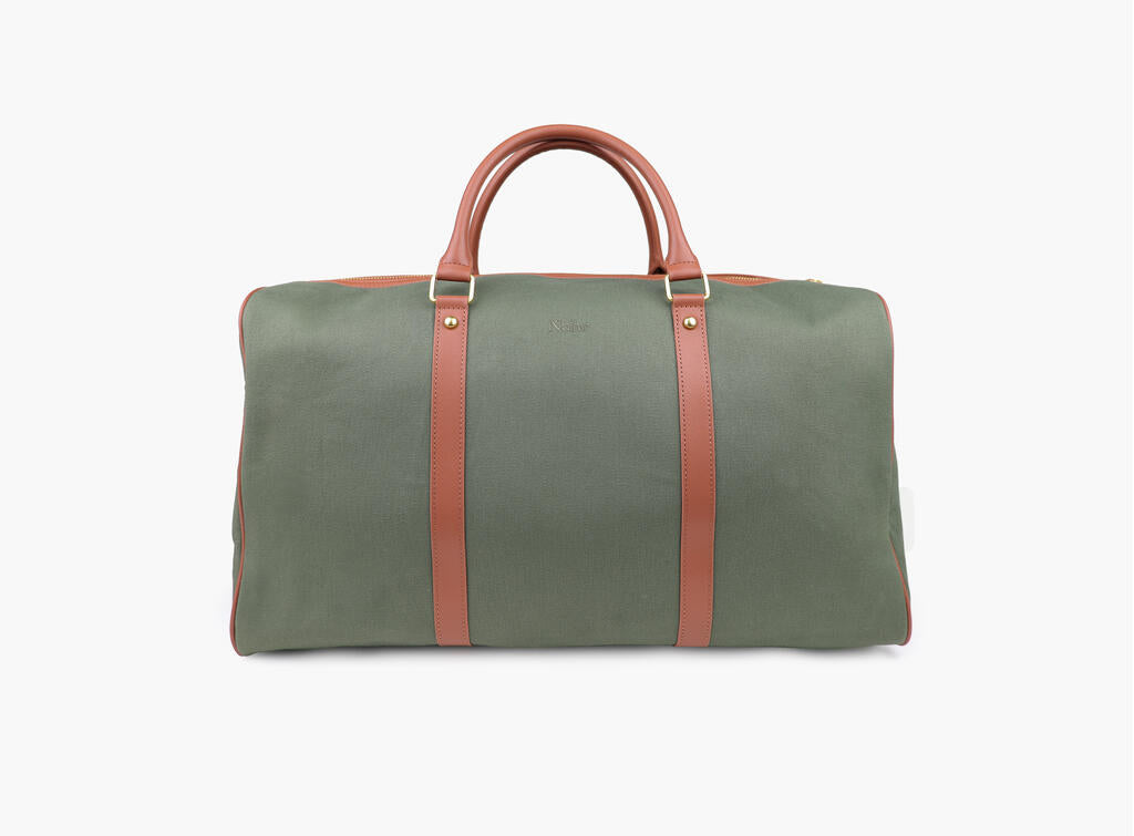 Luca Canvas Weekend Bag Olivengrønn