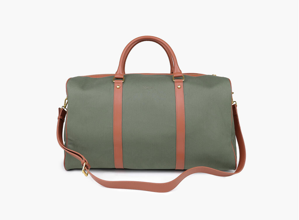 Luca Canvas Weekend Bag Olivengrønn
