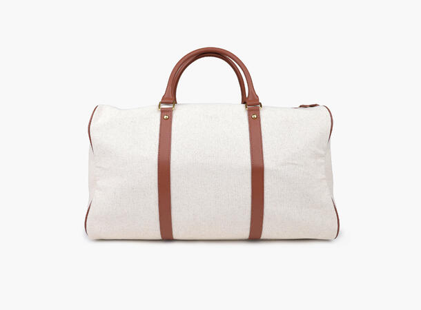 Luca Canvas Weekend Bag Off White