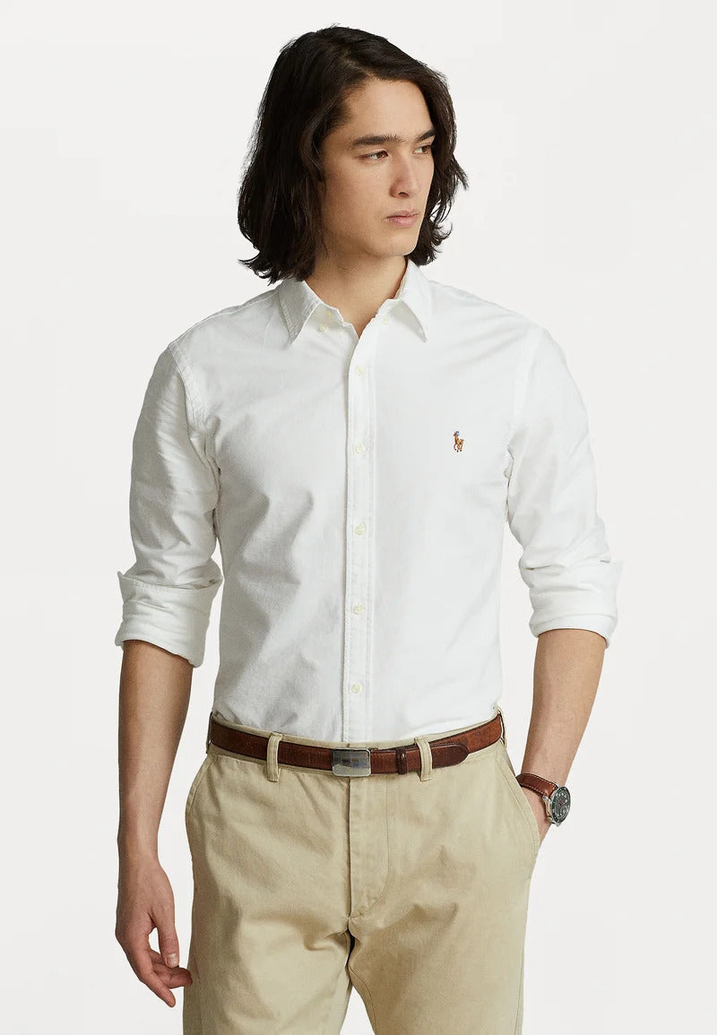 Polo Ralph Lauren Slim Fit Oxford Sport Shirt – White