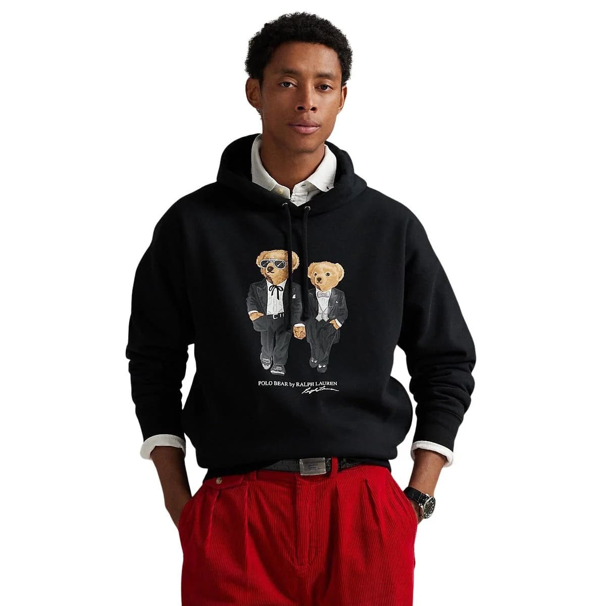 Polo Ralph Lauren The Ralph & Ricky Tuxedo Bear Hoodie –  Black