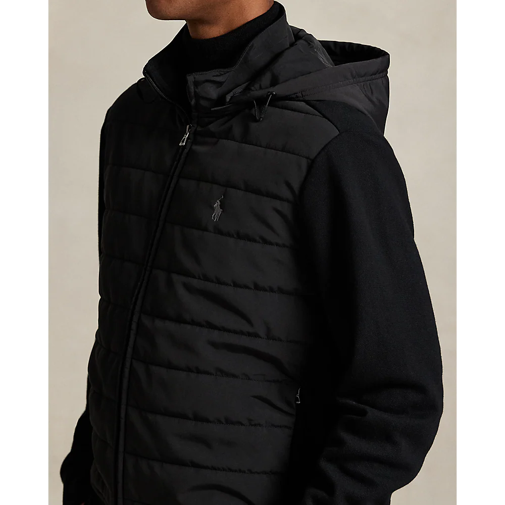 Hybrid Hooded Jacket Black