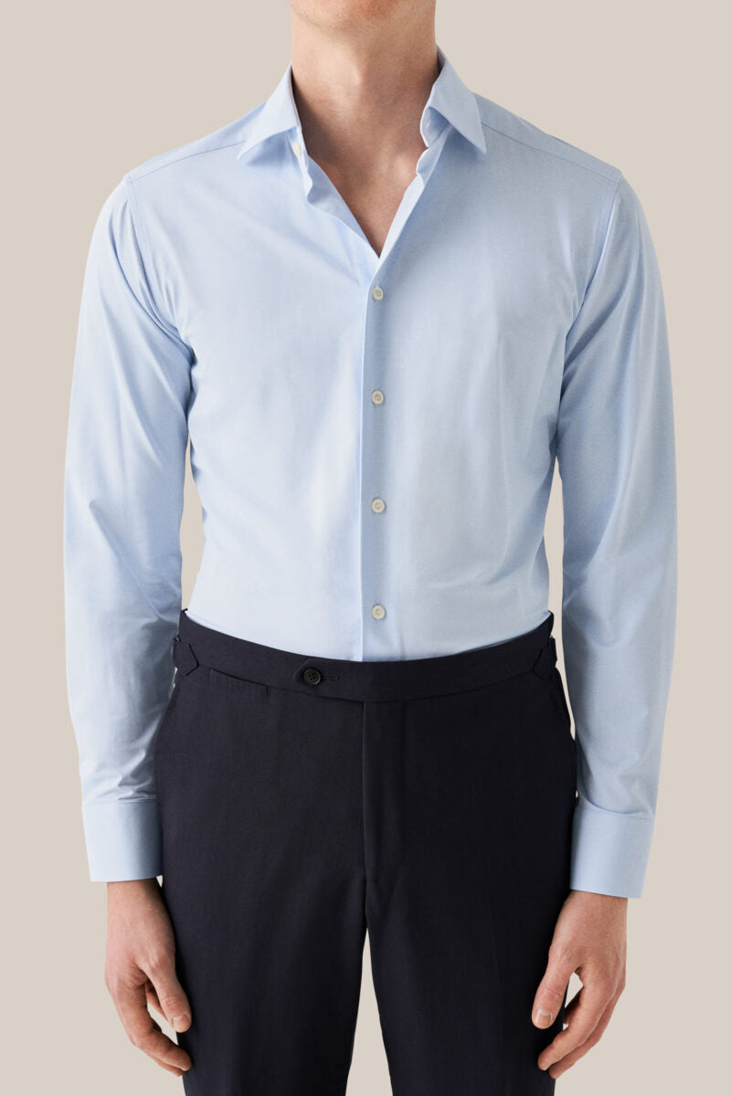 Four-Way Stretch Slim Fit , Lys Blå